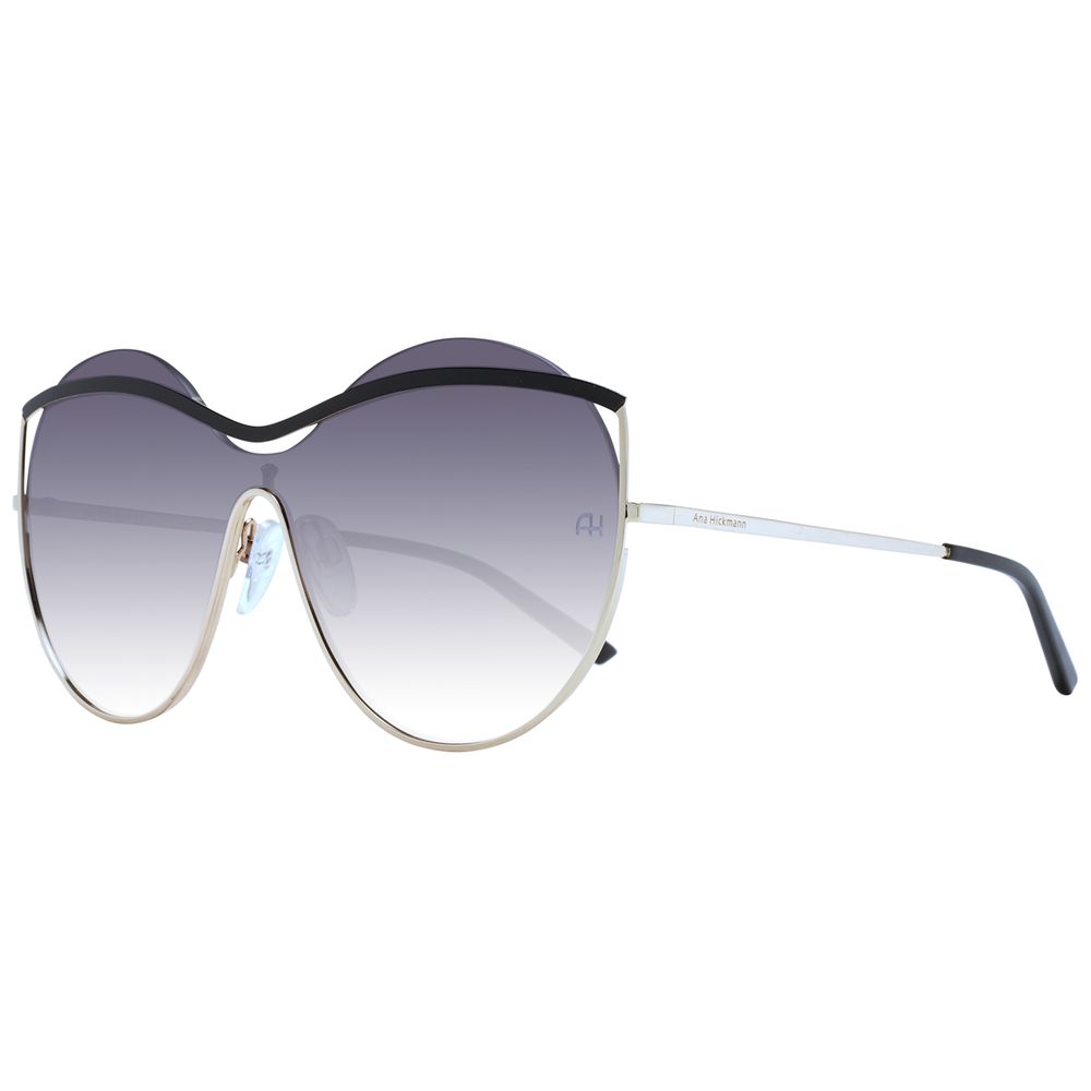 Ana Hickmann Schwarze Sonnenbrille aus Metall