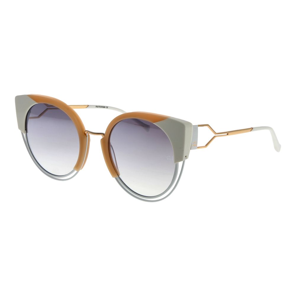 Ana Hickmann Weiße Sonnenbrille aus Metall