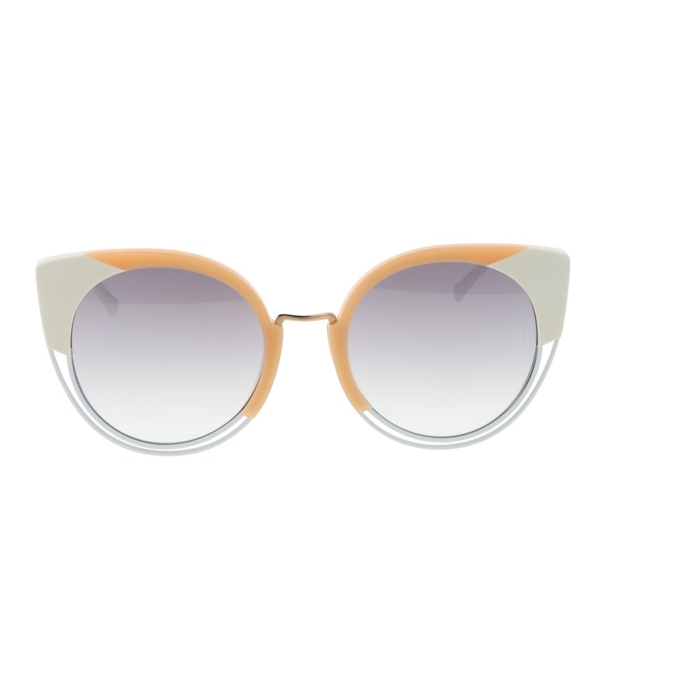 Ana Hickmann Weiße Sonnenbrille aus Metall