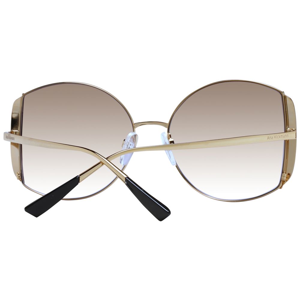 Ana Hickmann Sonnenbrille aus Goldmetall