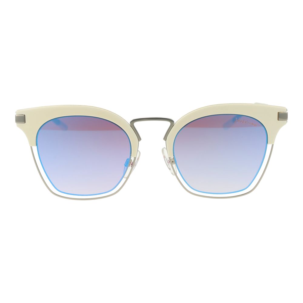 Ana Hickmann Weiße Sonnenbrille aus Metall