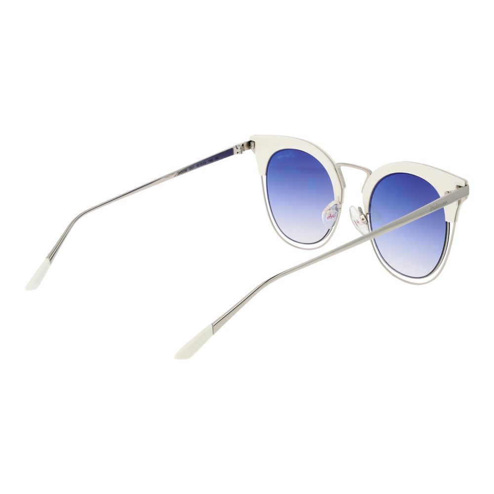 Ana Hickmann Weiße Sonnenbrille aus Metall