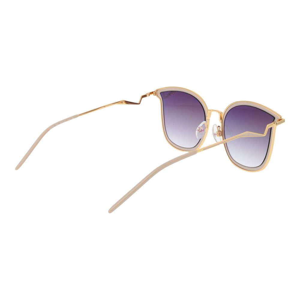 Ana Hickmann Weiße Sonnenbrille aus Metall