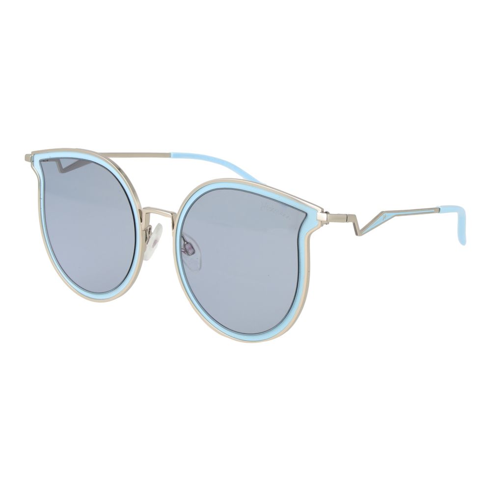 Ana Hickmann Blaue Sonnenbrille aus Metall
