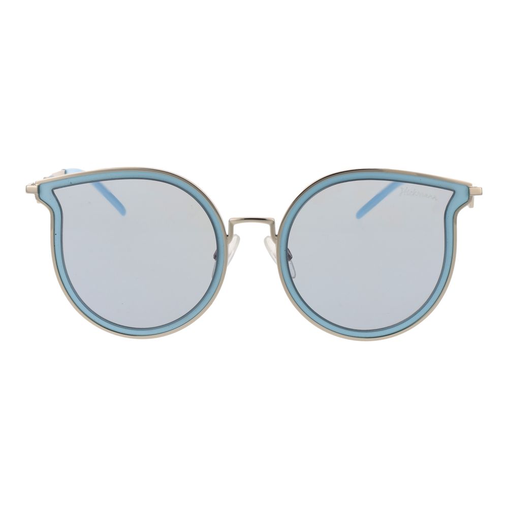 Ana Hickmann Blaue Sonnenbrille aus Metall