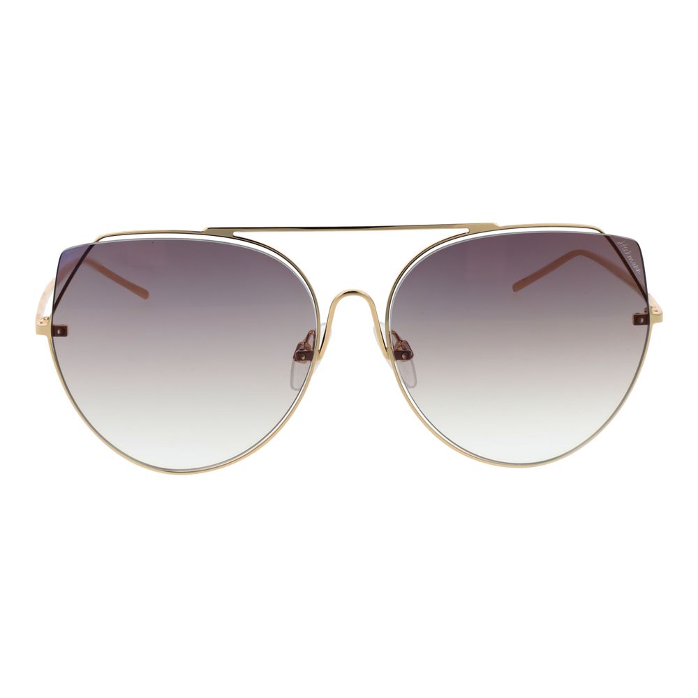 Ana Hickmann Sonnenbrille aus Goldmetall
