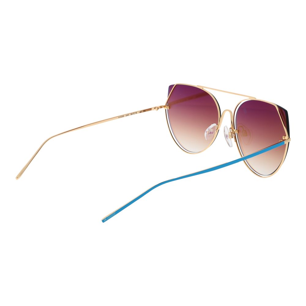 Ana Hickmann Sonnenbrille aus Goldmetall