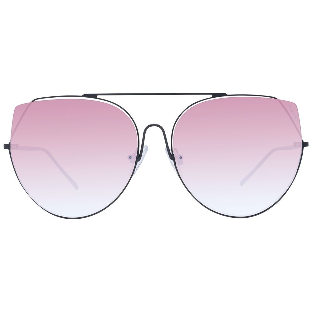 Ana Hickmann Schwarze Sonnenbrille aus Metall