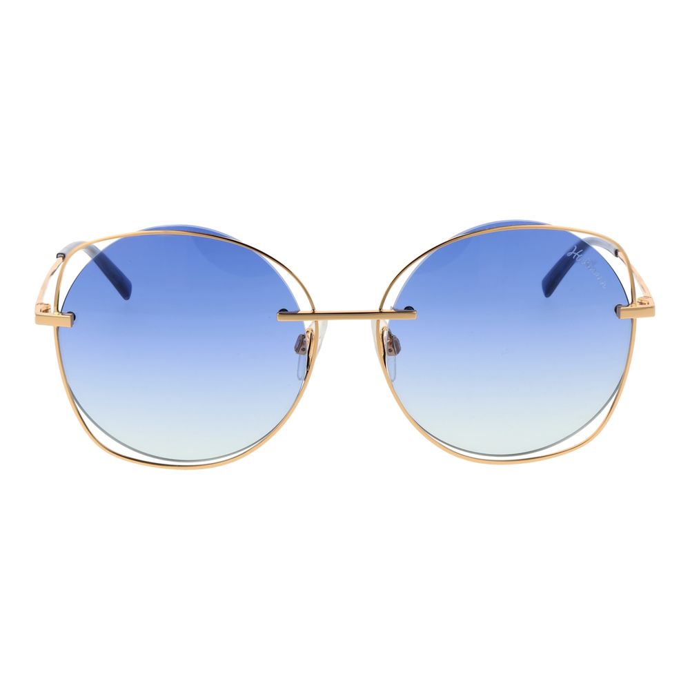 Ana Hickmann Sonnenbrille aus Goldmetall