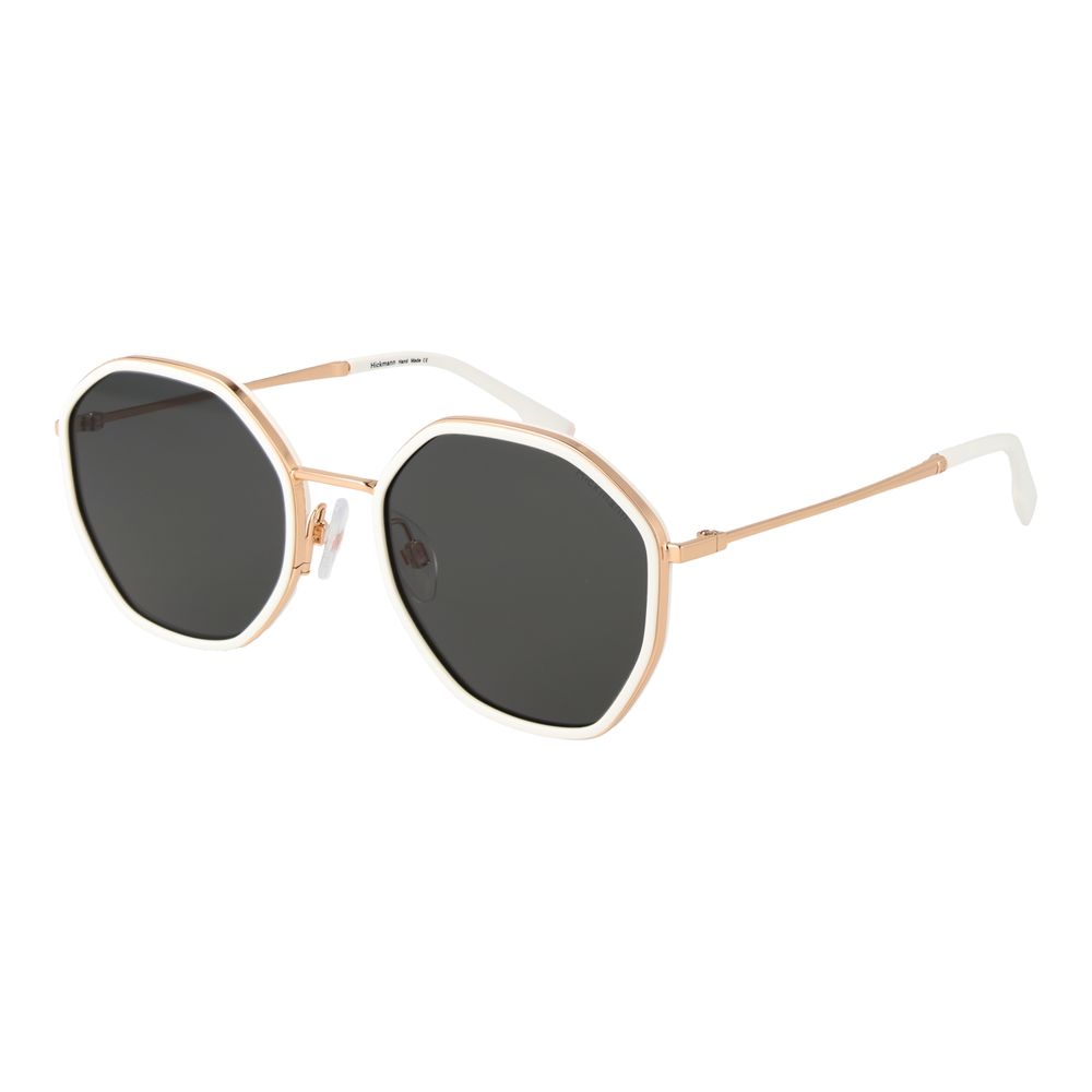 Ana Hickmann Weiße Sonnenbrille aus Metall