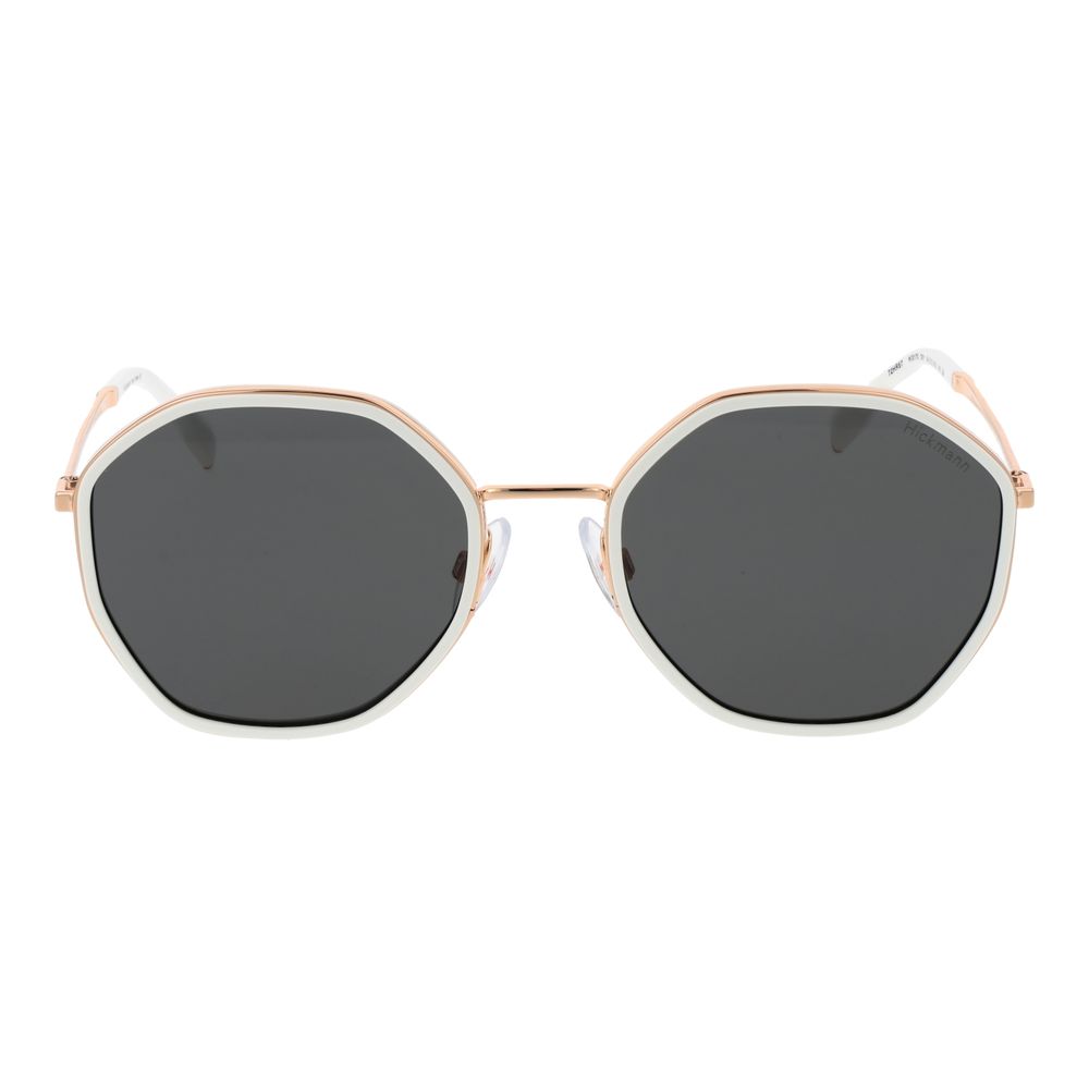 Ana Hickmann Weiße Sonnenbrille aus Metall