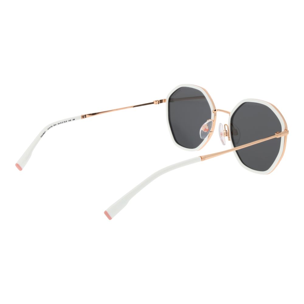 Ana Hickmann Weiße Sonnenbrille aus Metall