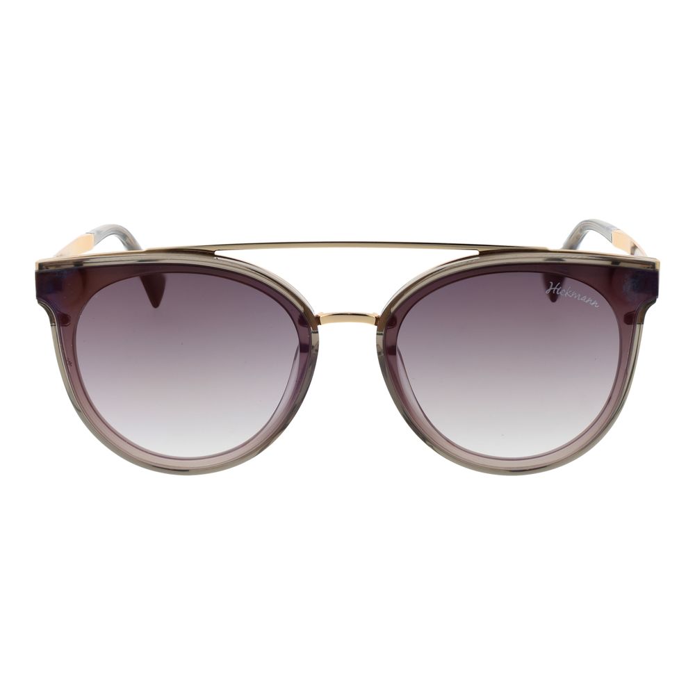 Ana Hickmann Braune Sonnenbrille aus Metall
