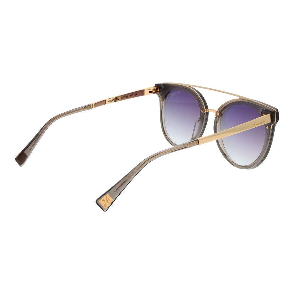 Ana Hickmann Braune Sonnenbrille aus Metall