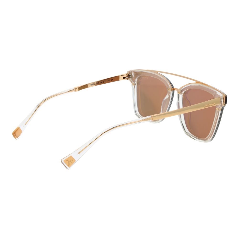 Ana Hickmann Sonnenbrille aus Goldmetall