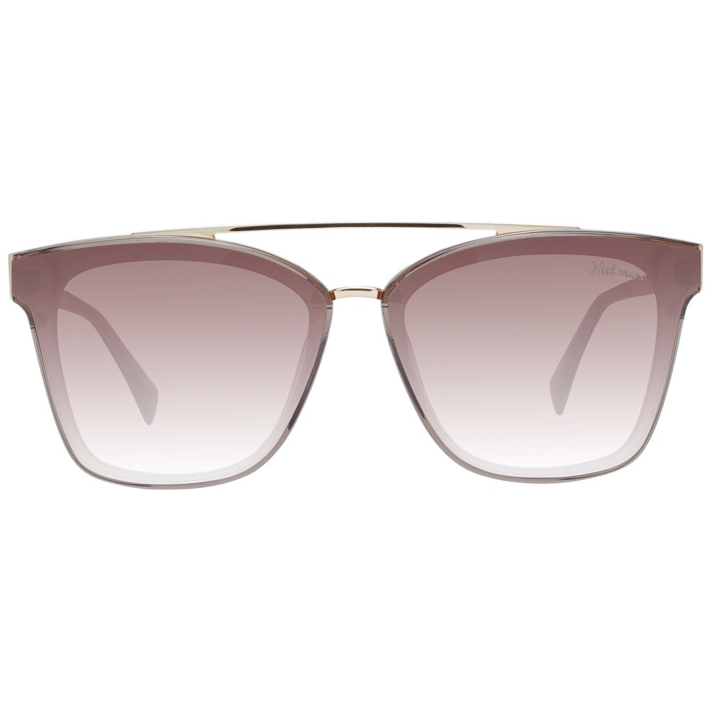 Ana Hickmann Braune Sonnenbrille aus Metall