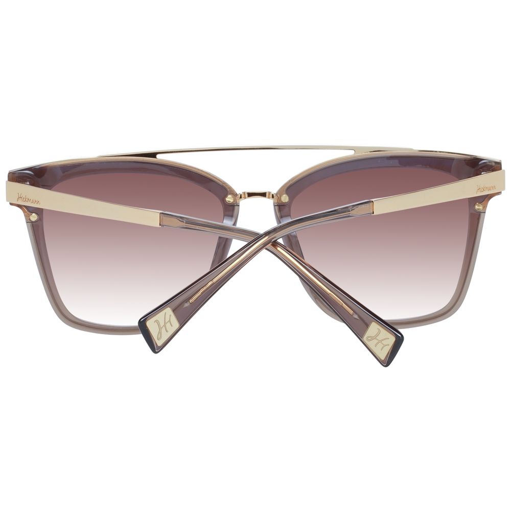 Ana Hickmann Braune Sonnenbrille aus Metall