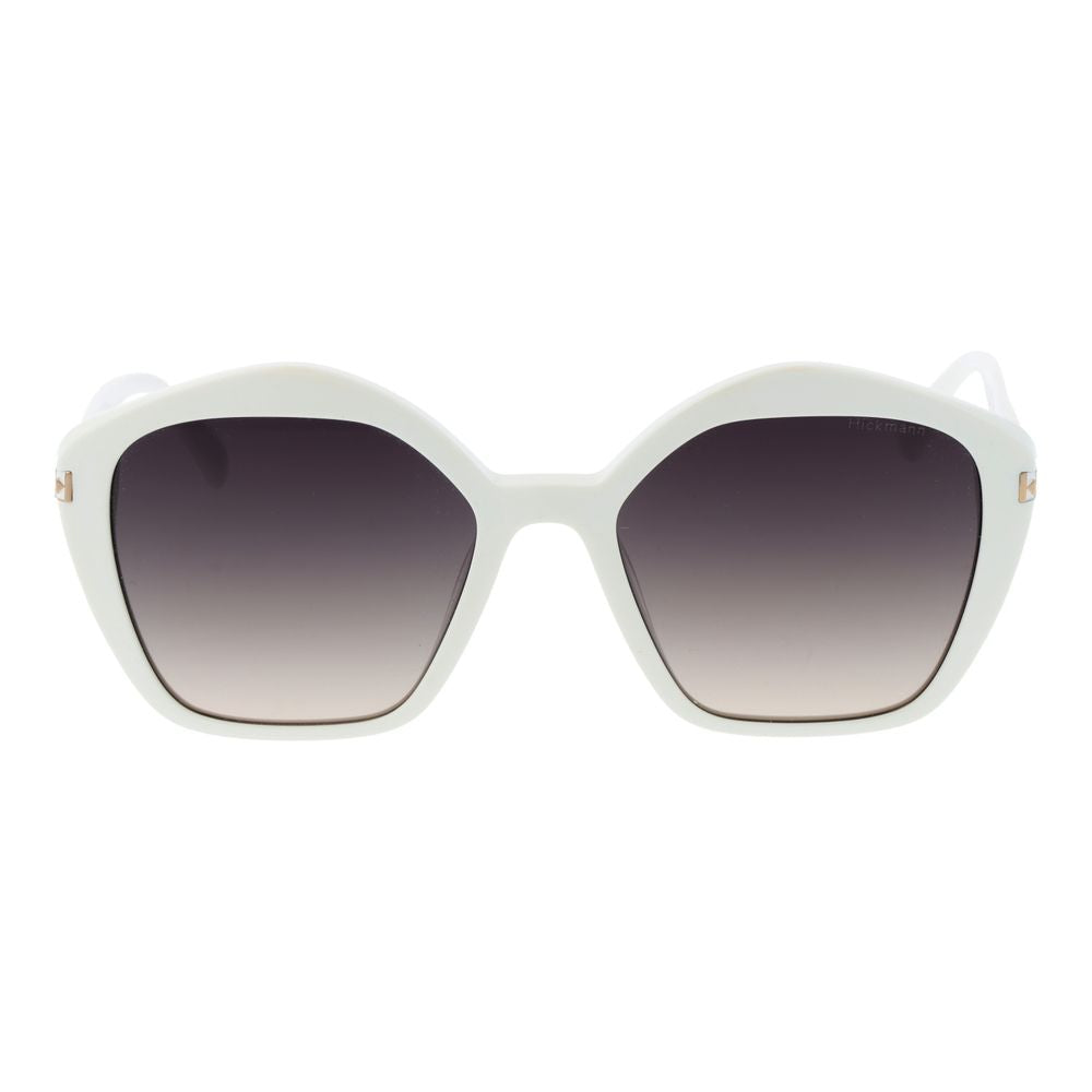 Ana Hickmann Weiße Sonnenbrille aus Acetat