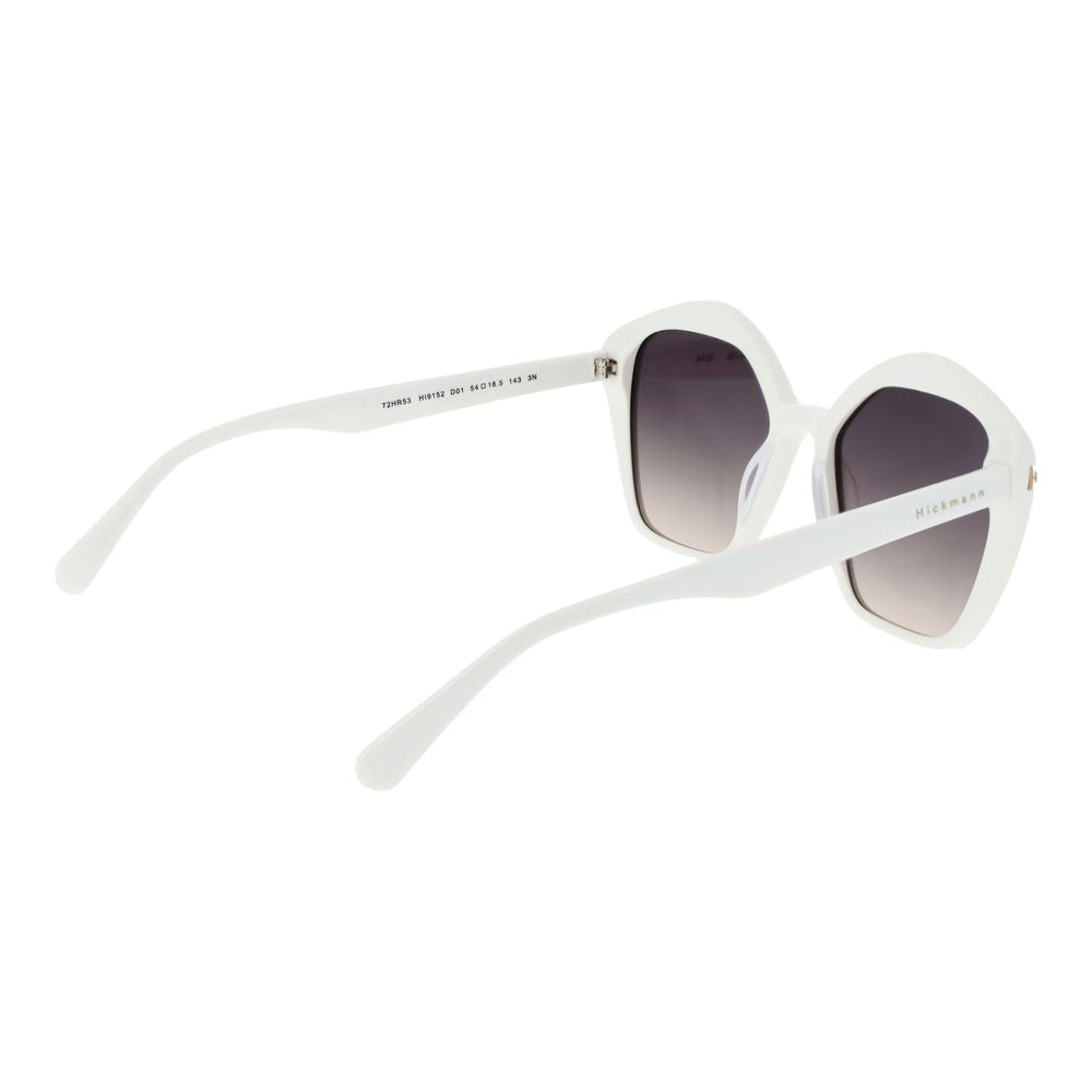 Ana Hickmann Weiße Sonnenbrille aus Acetat