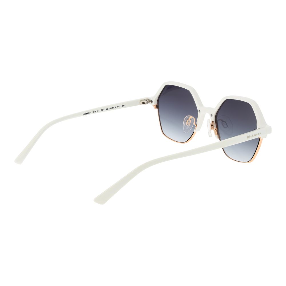 Ana Hickmann Weiße Sonnenbrille aus Acetat