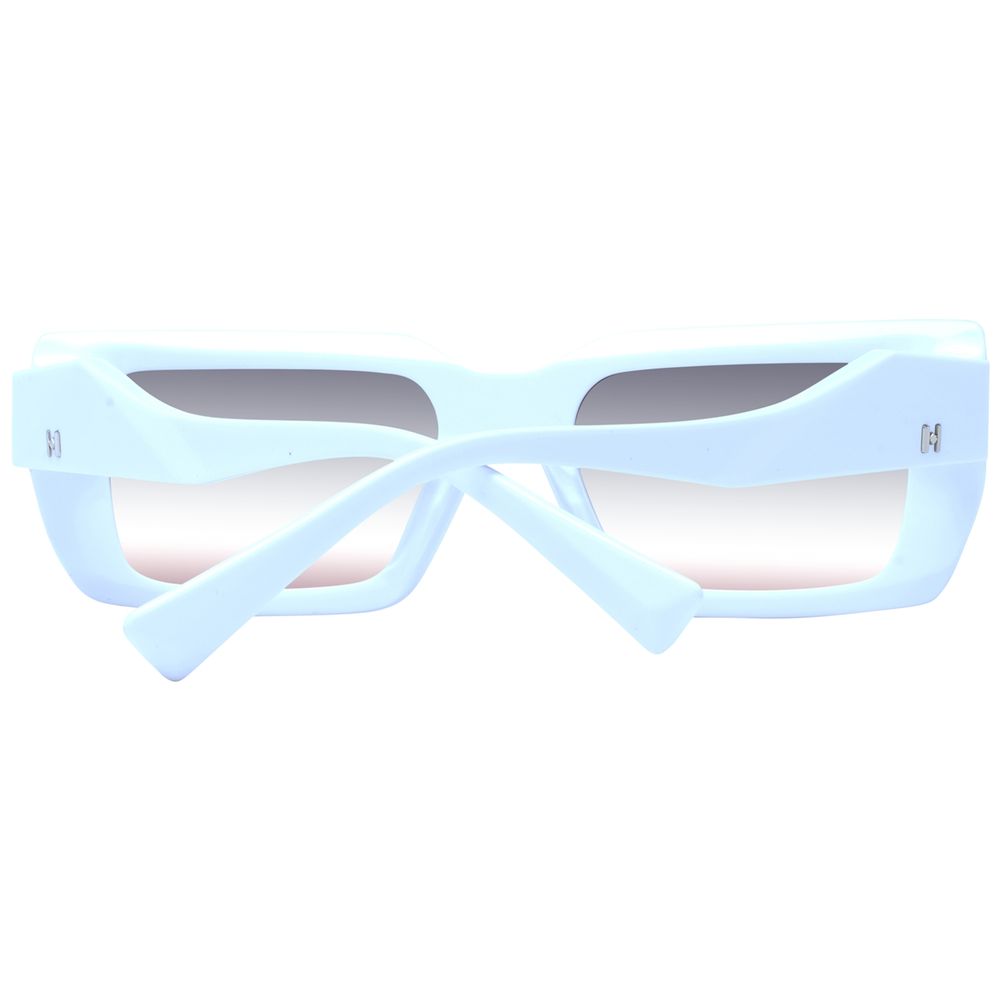 Ana Hickmann Weiße Sonnenbrille aus Acetat
