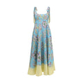 Alemais Mehrfarbiges Leinen-Freizeitkleid