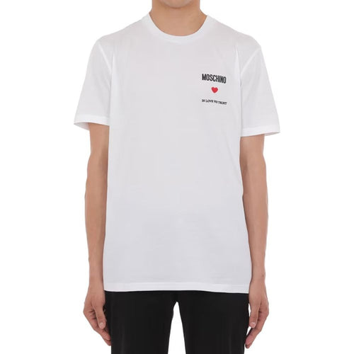 Moschino Couture Weißes Baumwoll-T-Shirt