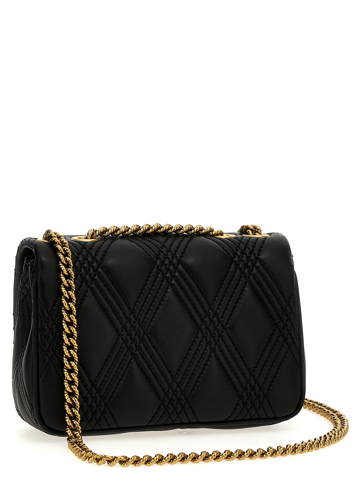 Valentino Garavani Schwarze Lammleder-Schultertasche