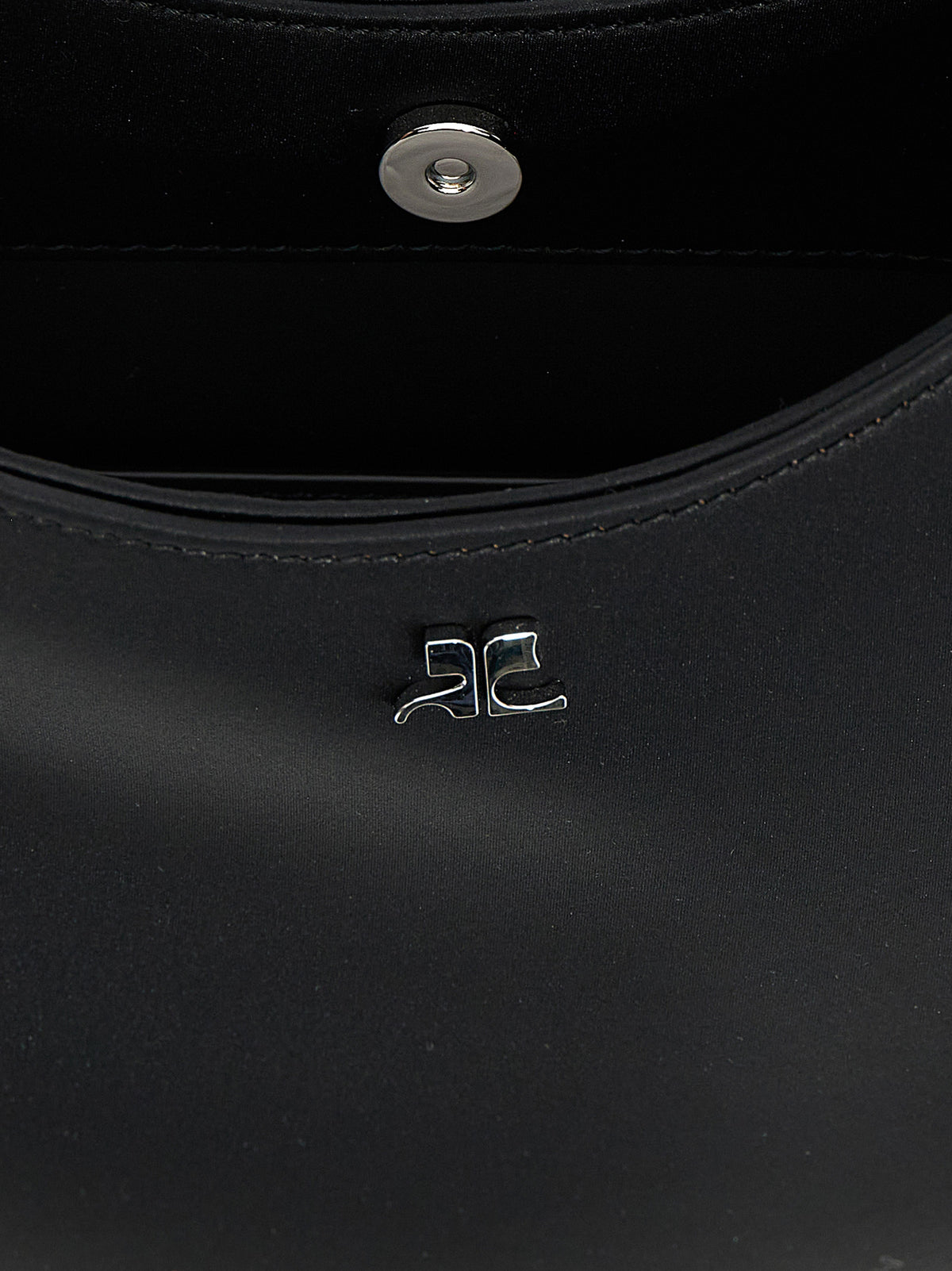 Courrèges Schwarze Handtasche aus Polyester