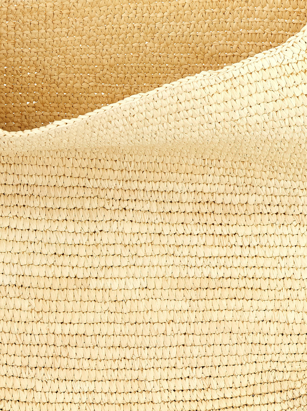 Maison Michel Braune Raffia-Umhängetasche