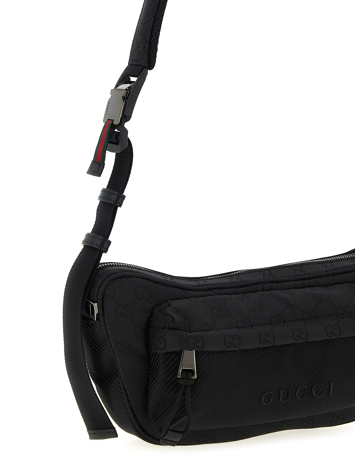 Gucci Schwarze Crossbody-Tasche aus Polyester
