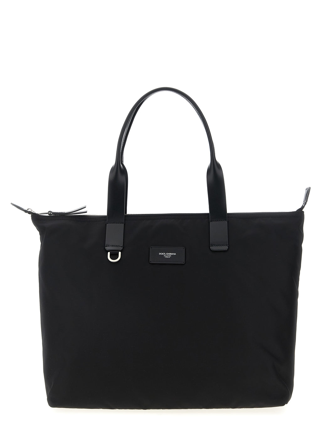 Dolce & Gabbana Schwarze Shopper-Tasche aus Polyamid