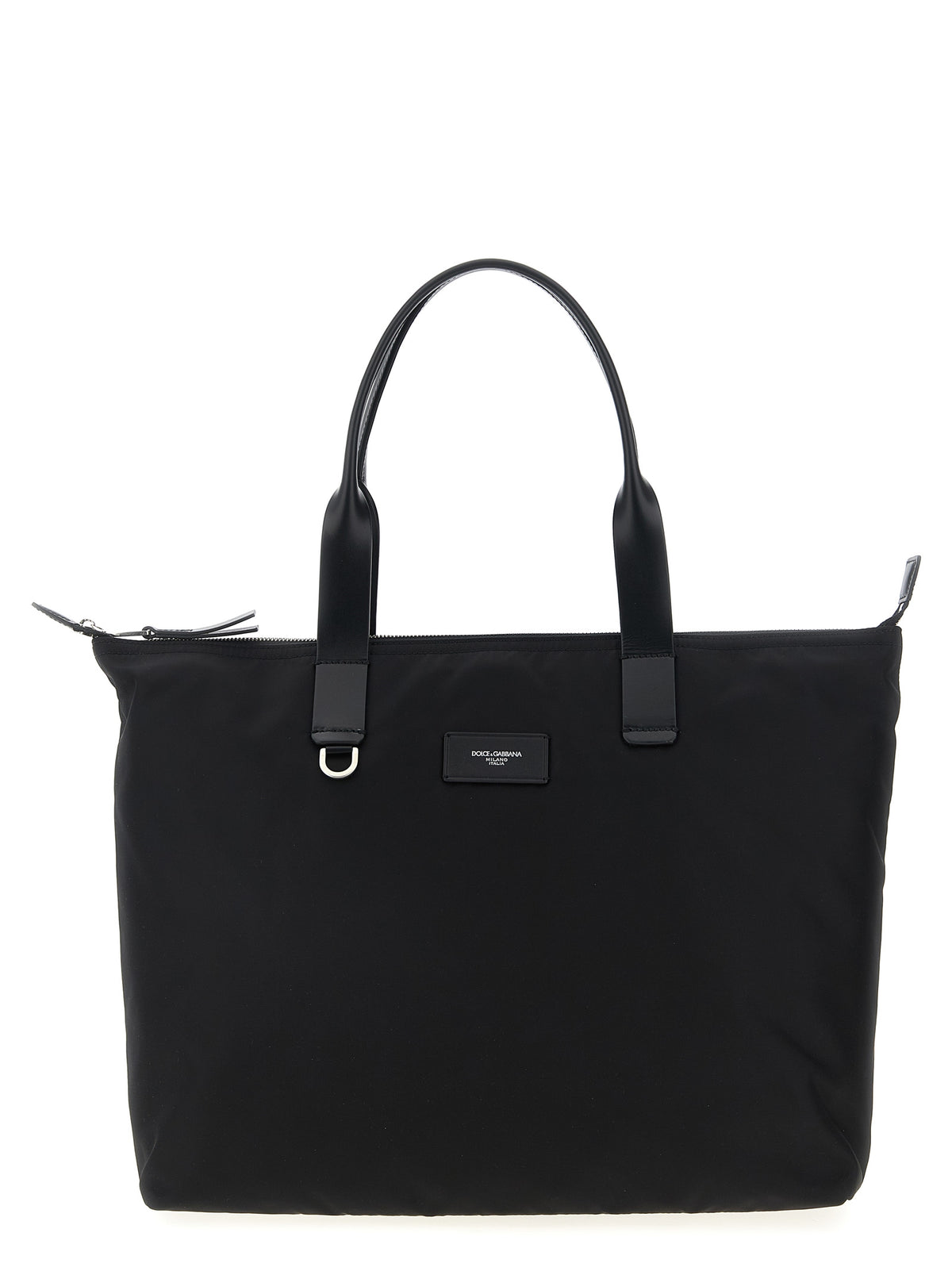 Dolce & Gabbana Schwarze Shopper-Tasche aus Polyamid