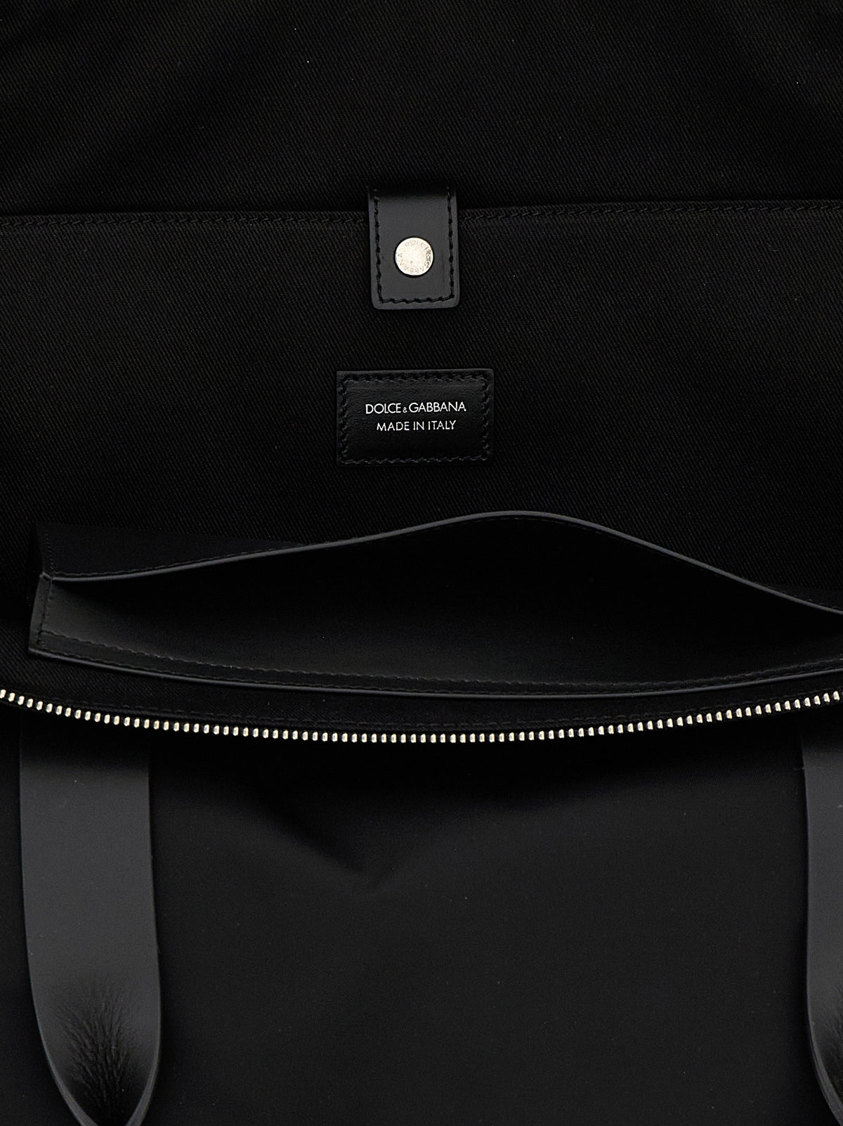Dolce & Gabbana Schwarze Shopper-Tasche aus Polyamid