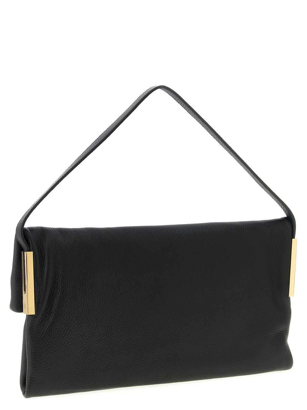 Elisabetta Franchi Schwarze Kalbsleder-Schultertasche