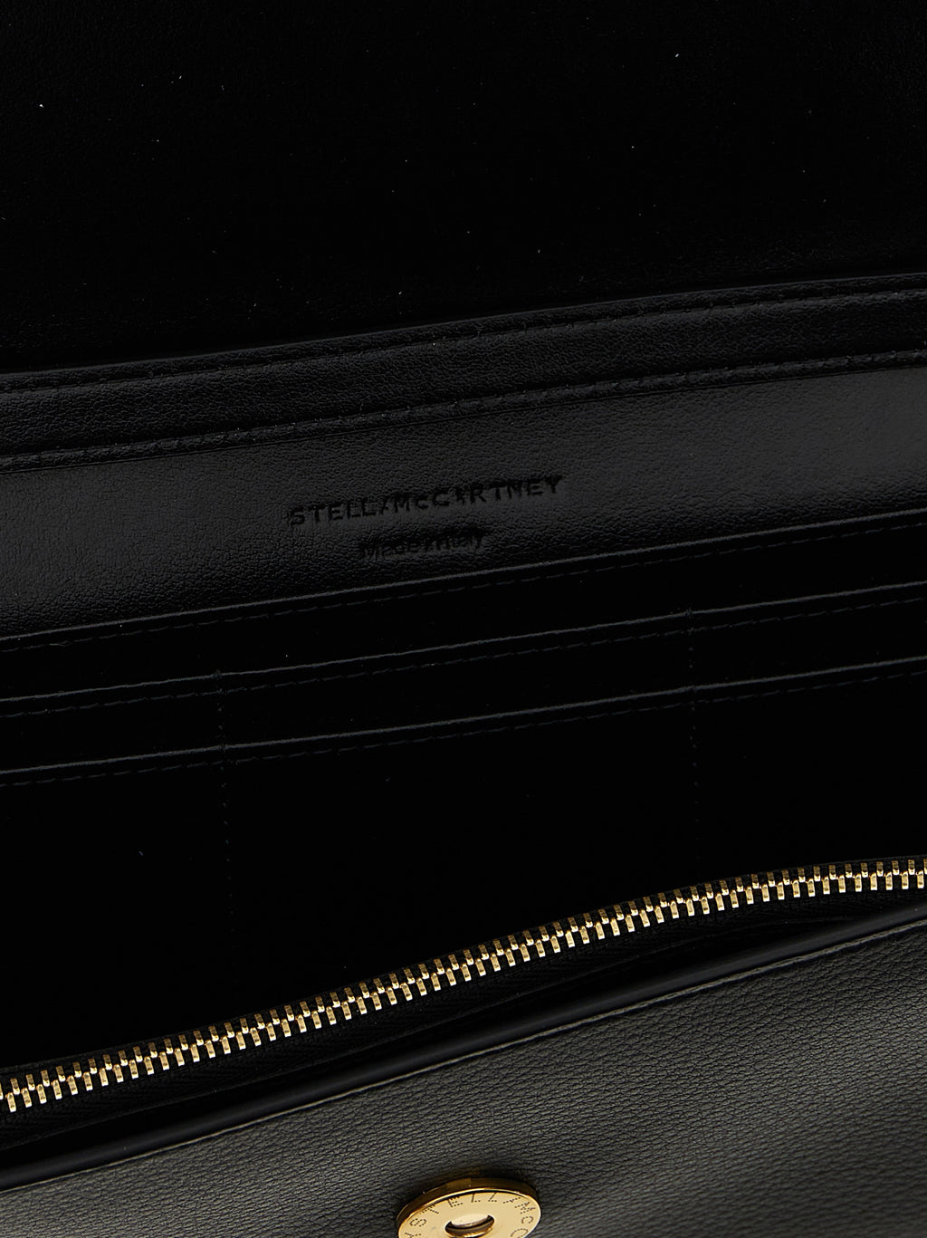 Stella McCartney Kartenetui aus schwarzem Polyamid