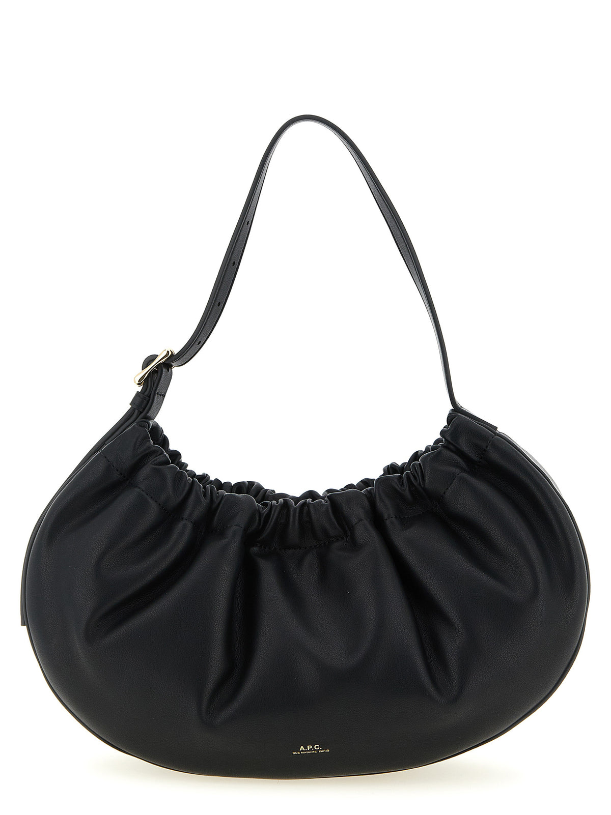 A.P.C. Schwarze Schultertasche aus Polyethylen