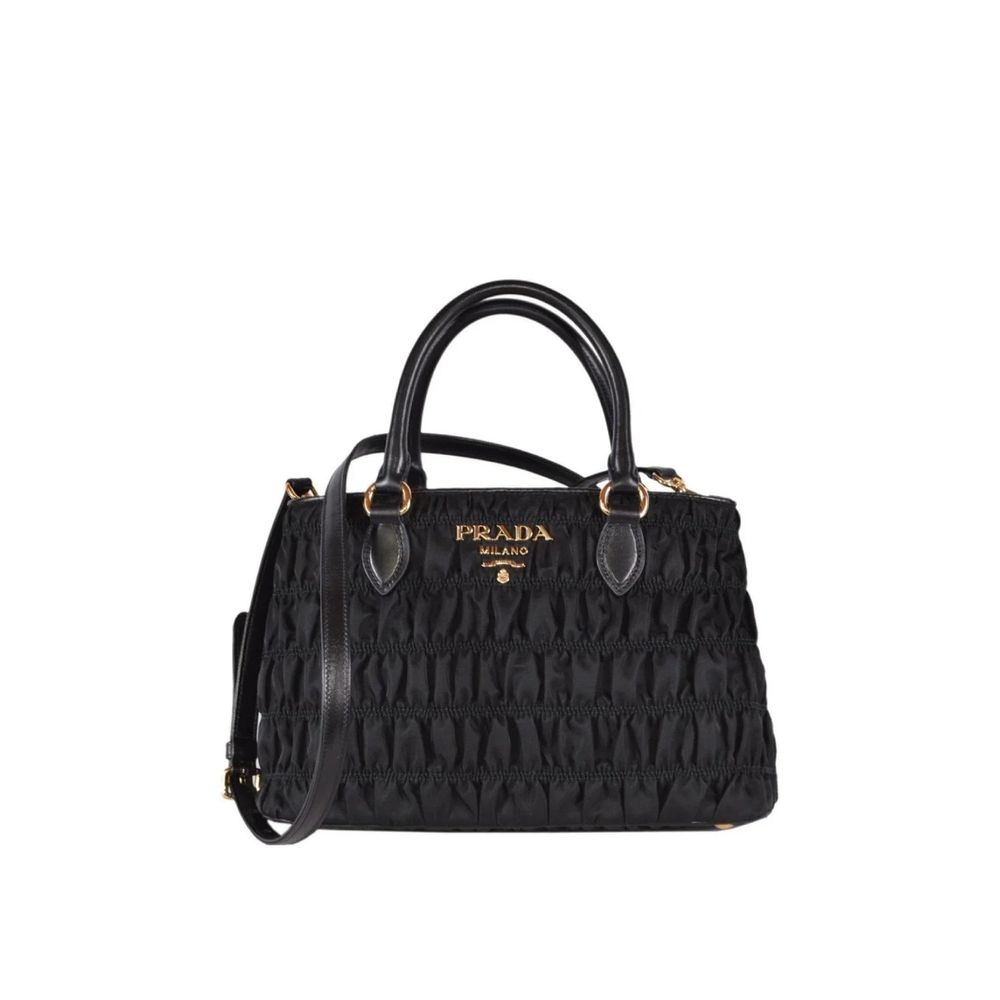 Prada Schwarze Nylon-Handtasche