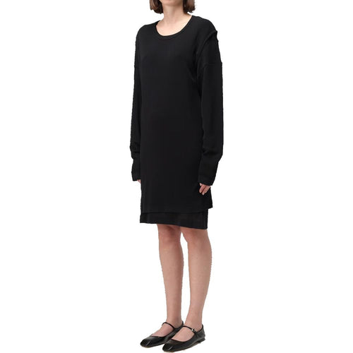 Lemaire Schwarzes Baumwoll-Freizeitkleid