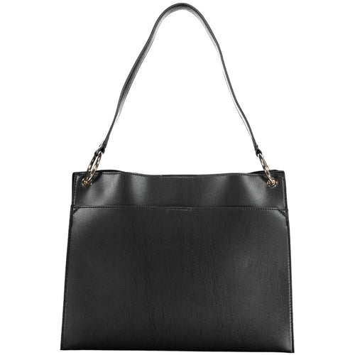 Guess Jeans Schwarze Damen-Handtasche aus Polyurethan