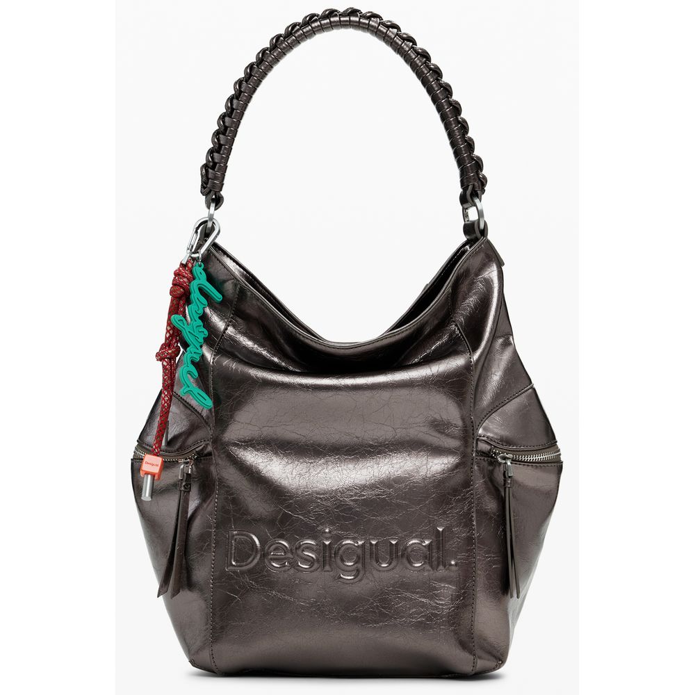 Desigual Bronze Polyethylen Damenrucksack