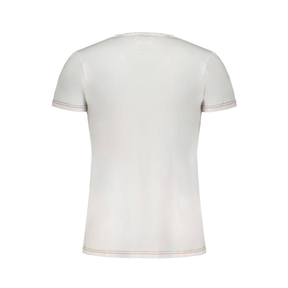 Aeronautica Militare Bianco Baumwoll-T-Shirt für Herren