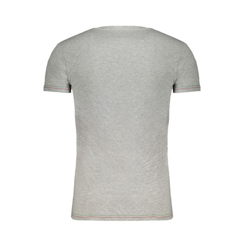 Aeronautica Militare Braunes Baumwoll-T-Shirt für Herren