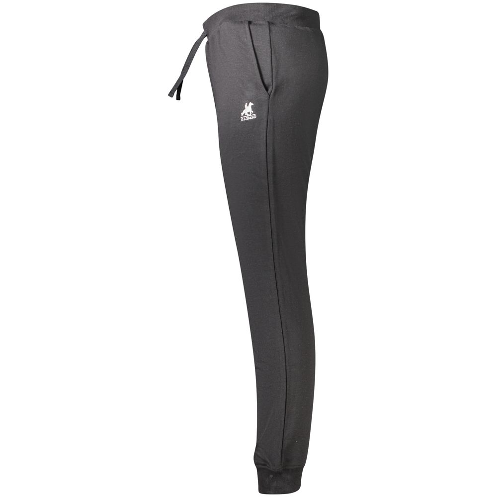U.S. Grand Schwarze Baumwollhose für Herren