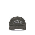 Ganni Zweifarbige Baumwollkappe (Baseball Cap)