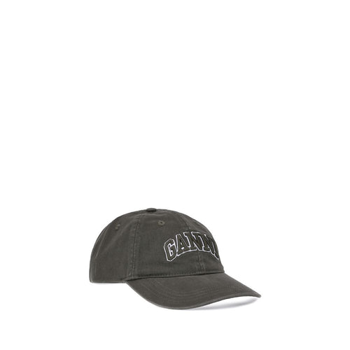 Ganni Zweifarbige Baumwollkappe (Baseball Cap)