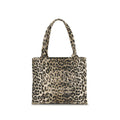 Ganni Braune Schultertasche aus recycelter Baumwolle