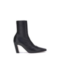 Khaite Schwarze Ankle Boots aus Kalbsleder Bos Taurus