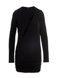 Versace Schwarzes Viskose-Kurzkleid