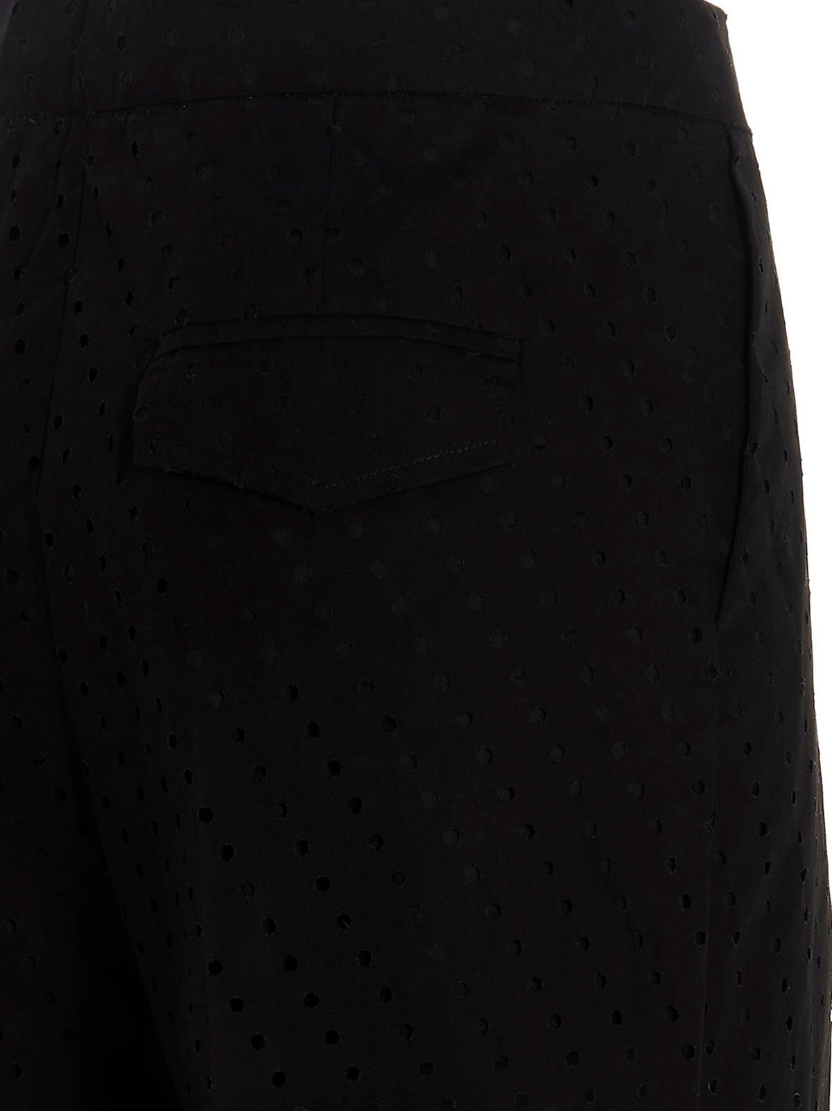 NUDE Schwarze Baumwoll-Freizeithose